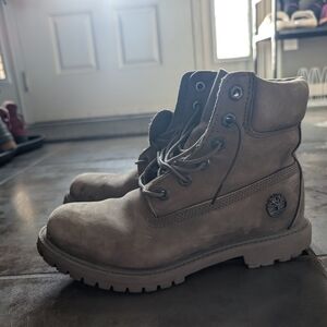 Timberland Gray Lace-Up Boots